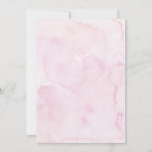 Delicate Pink Bows Girl Baby Sprinkle Einladung (Rückseite)