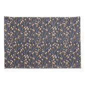 Delicate Pink Buds on Brown Branches Kissenbezug (Rückseite-Rechts)