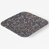 Delicate Pink Buds on Brown Branches Pappteller (Gewinkelt)