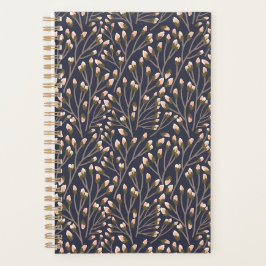 Delicate Pink Buds on Brown Branches Planer