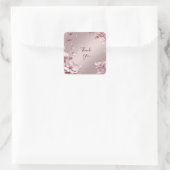 Delicate Pink Floral Frame Sticker (Tasche)