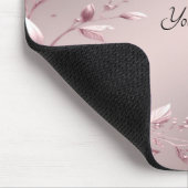 Delicate Pink Floral Mousepad (Ecke)