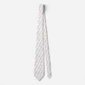 Delicate pink floral pattern neck tie krawatte (Vorderseite)