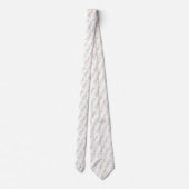 Delicate pink floral pattern neck tie krawatte (Rückseite)