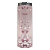 Delicate Pink Floral Thermosbecher (Rückseite)