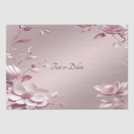 Delicate Pink Floral Tissue Paper Seidenpapier