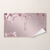 Delicate Pink Floral Towel Set (Handtuch)