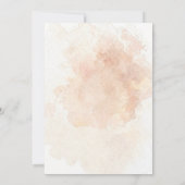 Delicate Pink Shades Glitter Glass Effect Rose  Einladung (Rückseite)