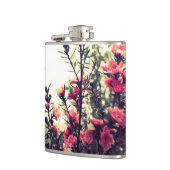 Delicate Pink Wild Flower Meadow Photo Flachmann (Links)