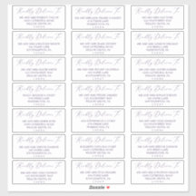 Delicate Plum Lila Guest Address Labels