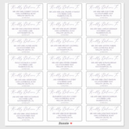 Delicate Plum Lila Guest Address Labels