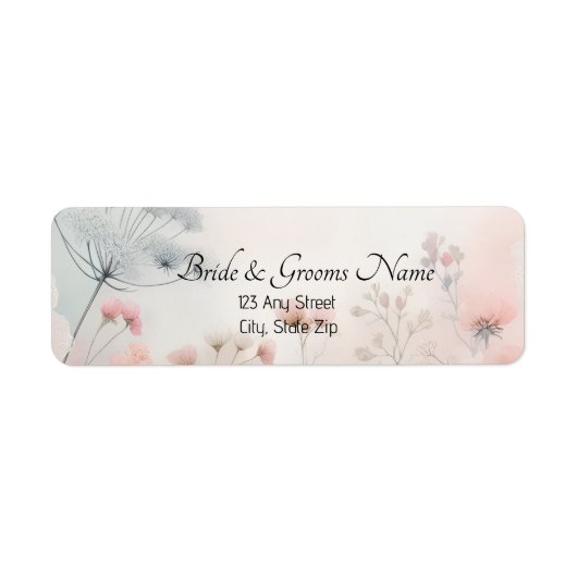 Delicate Queen Anne's Lace Return Address Labels (Vorne)