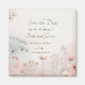 Delicate Queen Anne's Lace Save the Date Magnet (Vorne)