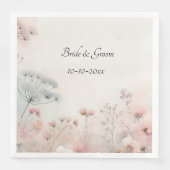 Delicate Queen Anne's Lace Wedding Serviette (Vorderseite)