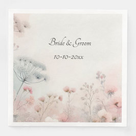 Delicate Queen Anne's Lace Wedding Serviette
