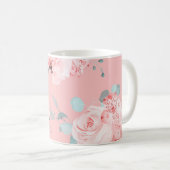 Delicate Rose Bouquet Kaffeetasse (VorderseiteRechts)