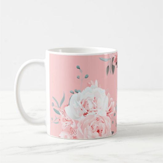 Delicate Rose Bouquet Kaffeetasse (Links)