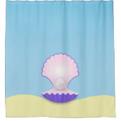 Delicate Seashell Duschvorhang (Vorderseite)