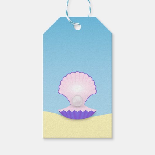 Delicate Seashell Geschenkanhänger (Vorderseite)