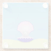 Delicate Seashell Glasuntersetzer (Rückseite)