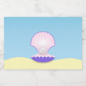 Delicate Seashell Lebensmitteletikett (Einzelnes Label)