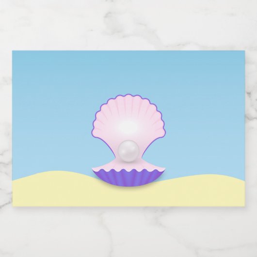 Delicate Seashell Lebensmitteletikett (Einzelnes Label)