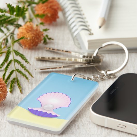 Delicate Seashell Schlüsselanhänger (Vorderseite rechts)