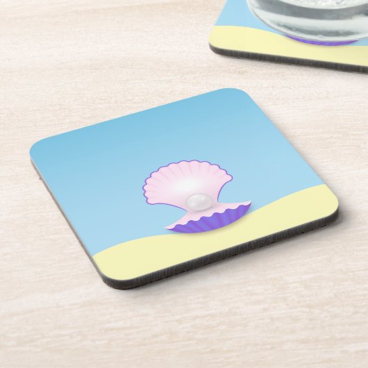 Delicate Seashell Untersetzer (Linke Seite)