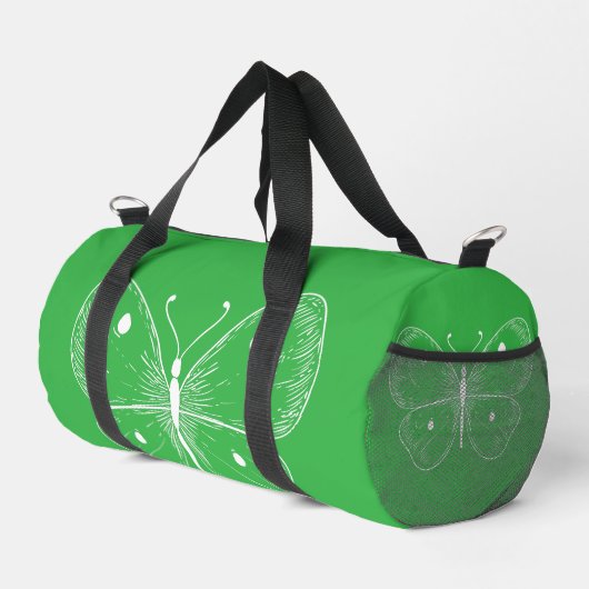 Delicate Sketch Butterfly Duffle Bag (Rechte Ecke)