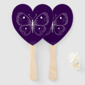 Delicate Sketch Butterfly Fächer (Vorne und Hinten)