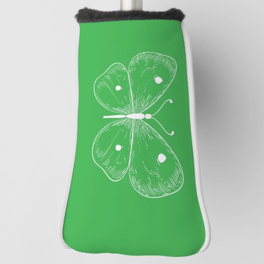 Delicate Sketch Butterfly Golf Headcover (Rotieren 90)