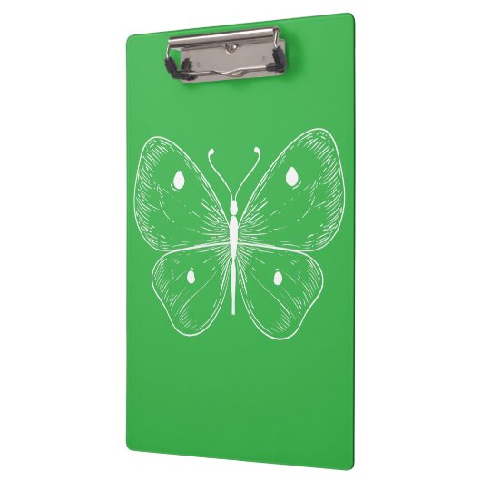 Delicate Sketch Butterfly Klemmbrett (Links)