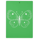 Delicate Sketch Butterfly Klemmbrett (Rückseite)