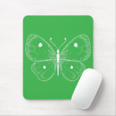 Delicate Sketch Butterfly Mousepad (Mit Mouse)
