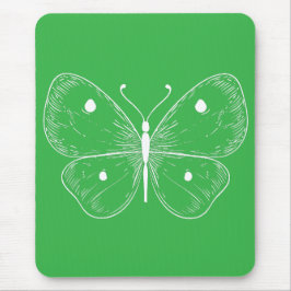 Delicate Sketch Butterfly Mousepad