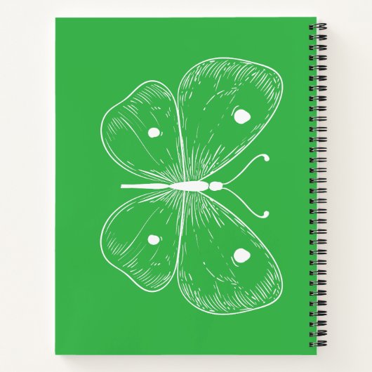 Delicate Sketch Butterfly Notizblock (Rückseite)