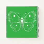 Delicate Sketch Butterfly Notizblock (Rückseite)