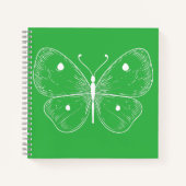 Delicate Sketch Butterfly Notizblock (Vorderseite)