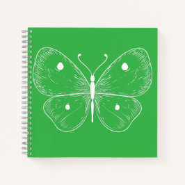 Delicate Sketch Butterfly Notizblock