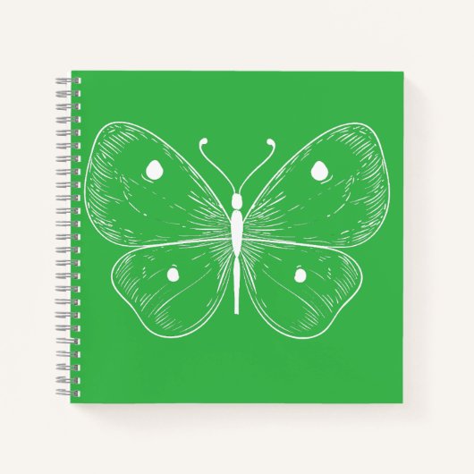 Delicate Sketch Butterfly Notizblock (Vorderseite)