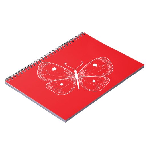 Delicate Sketch Butterfly Notizblock (Linke Seite)