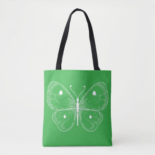 Delicate Sketch Butterfly Tasche (Vorderseite)
