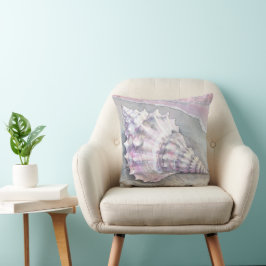 Delicate Soft Pastel Lilac Seashell Kissen