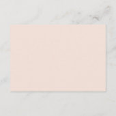 Delicate Spring Floral Wedding Reception Begleitkarte (Rückseite)