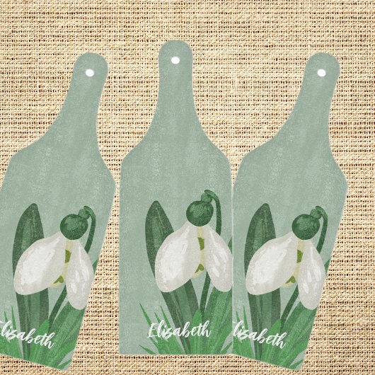 Delicate Spring Snowdrop Flower  Schneidebrett