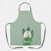 Delicate Spring Snowdrop Flower  Schürze (Vorderseite)