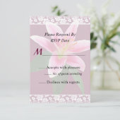 Delicate Stargazer Lily Einladung Hochzeit (Stehend Vorderseite)