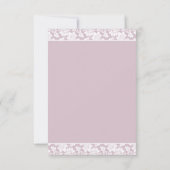 Delicate Stargazer Lily Einladung Hochzeit (Rückseite)