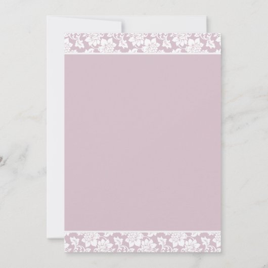 Delicate Stargazer Lily Wedding Einladung Set (Rückseite)