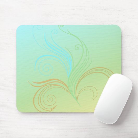 Delicate Swirl Mousepad (Mit Mouse)